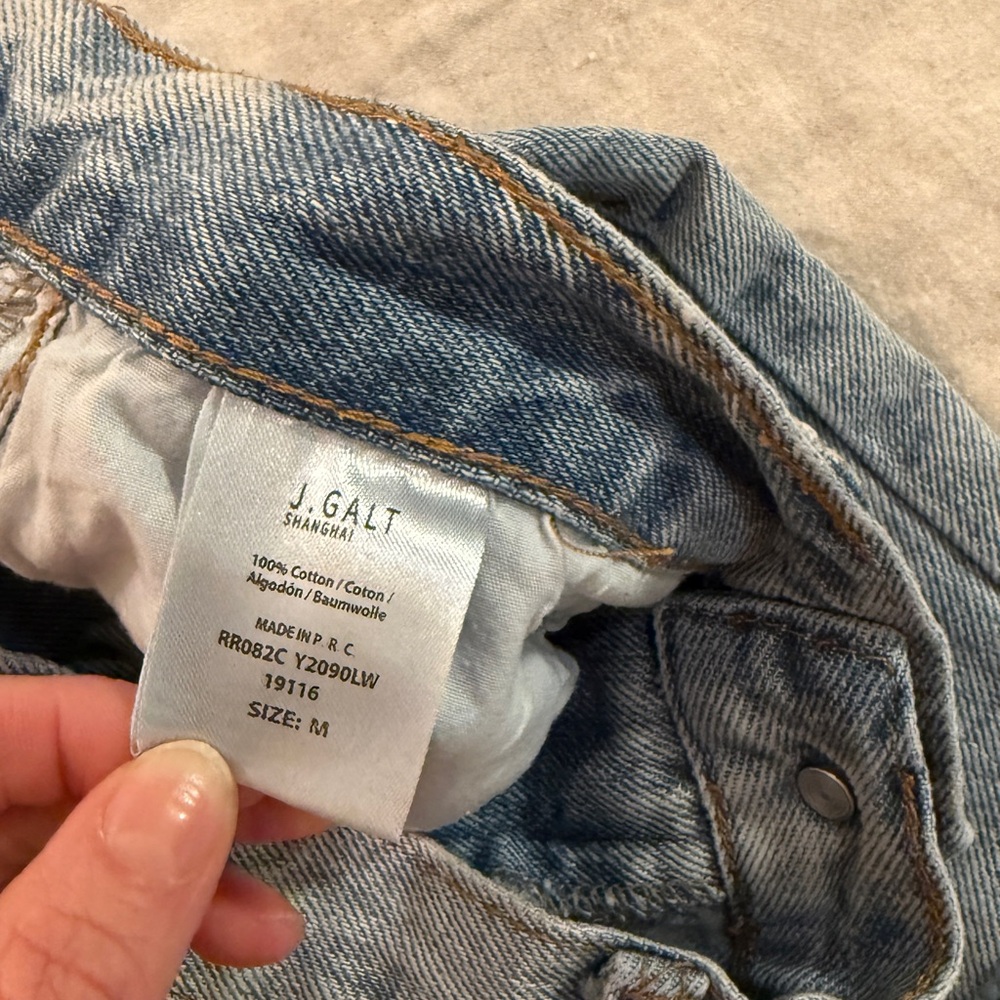 J. Galt Women's Light Blue Denim Shorts - Picture 3 of 3
